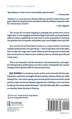 Zen and the Art of StandUp Comedy (Theatre Arts (Routledge Hardcover)),Used