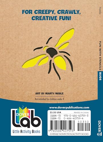 Fun With Bugs Stencils (Dover Little Activity Books: Insects),Used