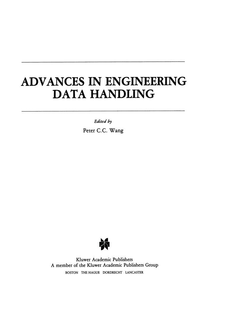 Advances in Engineering Data Handling: Case Studies,Used