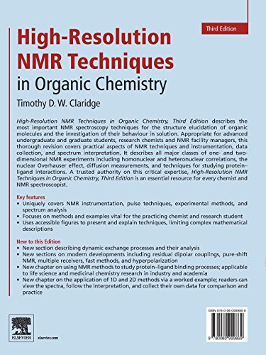 Highresolution Nmr Techniques In Organic Chemistry,New
