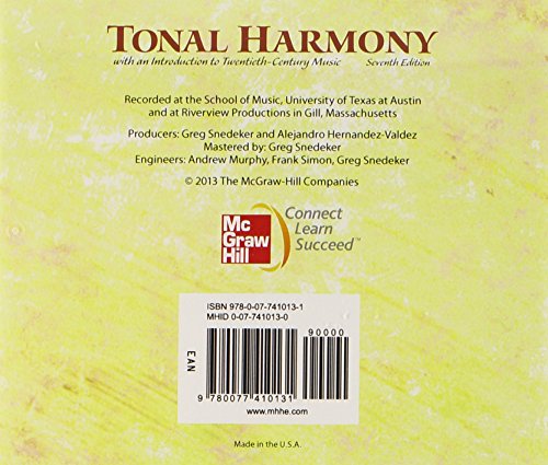 Audio CD for Tonal Harmony,Used