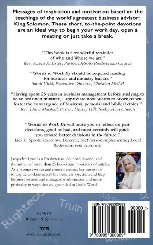 Words to Work By: 31 devotions for the workplace based on the Book of Proverbs,Used