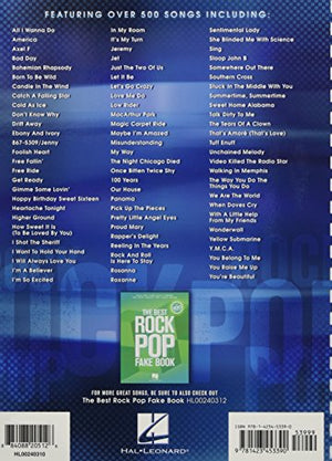 The Ultimate Rock Pop Fake Book,Used