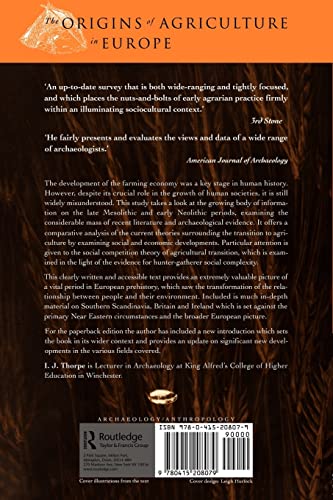 The Origins of Agriculture in Europe (Material Cultures S),Used