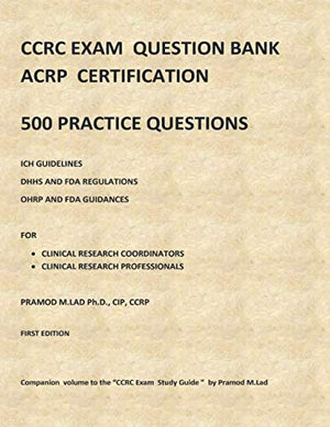 CCRC EXAM QUESTION BANK: ACRP CERTIFICATION,Used