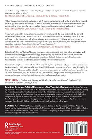 Rethinking the Gay and Lesbian Movement (American Social and Political Movements of the 20th Century),Used