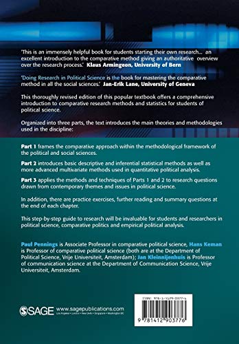 Doing Research in Political Science: An Introduction to Comparative Methods and Statistics,Used