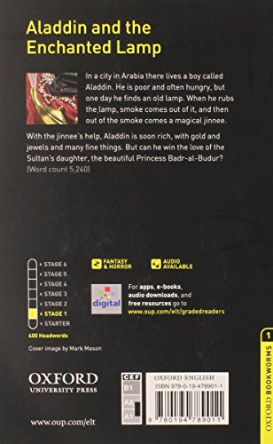 Oxford Bookworms Library: Aladdin And The Enchanted Lamp: Level 1: 400Word Vocabulary (Oxford Bookworms Library: Stage 1),Used