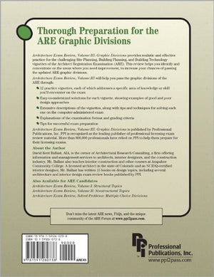 Architecture Exam Review, Volume III: Graphic Divisions, 5th Edition,Used