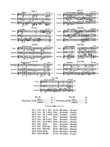 Piano Trio No. 6  Op. 70, No. 2: Eflat Major (Kalmus Edition),Used