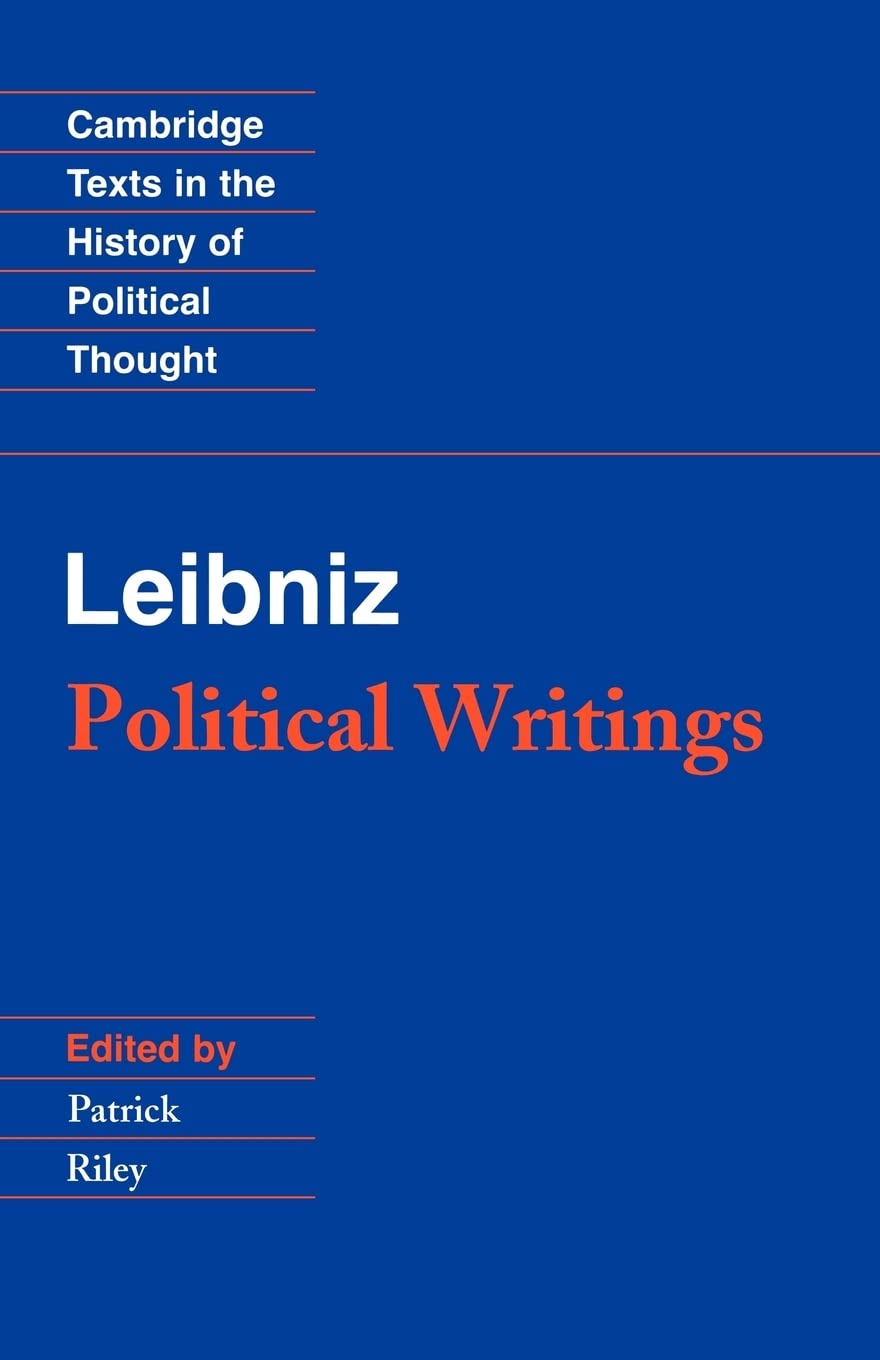 Leibniz: Political Writings (Cambridge Texts In The History Of Political Thought),New