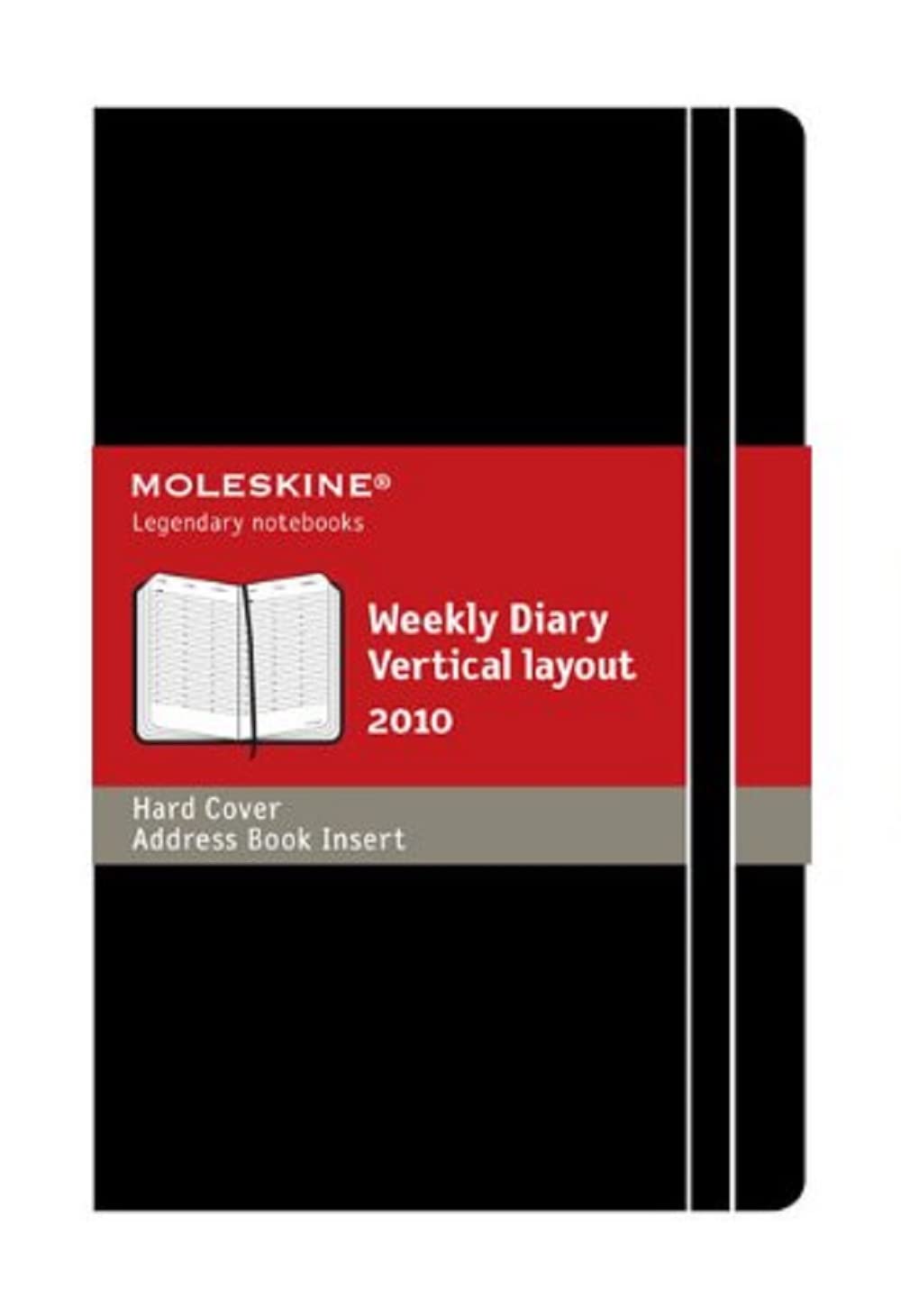 Moleskine Weekly Planner Vertical 12 Month Pocket Black