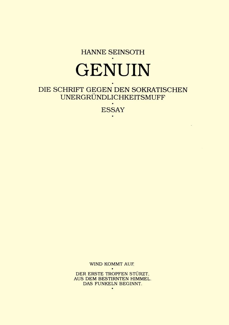 Genuin (German Edition),Used