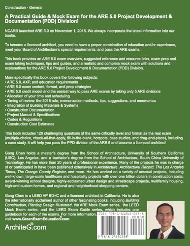 Project Development & Documentation (PDD) ARE 5 Mock Exam (Architect Registration Exam): ARE 5 Overview, Exam Prep Tips, Hot Spo,Used