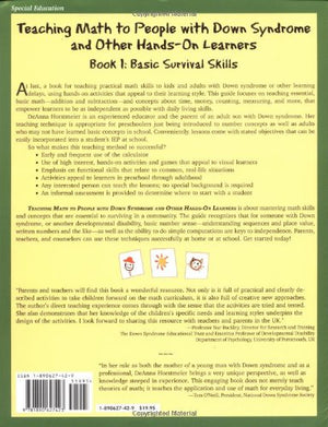 Teaching Math to People With Down Syndrome and Other HandsOn Learners: Basic Survival Skills (Topics in Down Syndrome) Book 1,Used