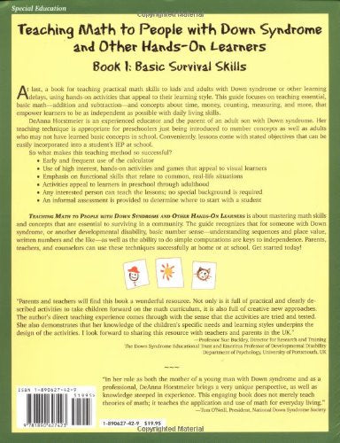 Teaching Math to People With Down Syndrome and Other HandsOn Learners: Basic Survival Skills (Topics in Down Syndrome) Book 1,Used
