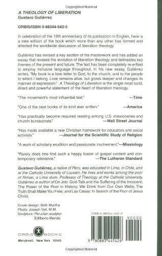 A Theology of Liberation: History, Politics, and Salvation (15th Anniversary Edition with New Introduction by Author),Used