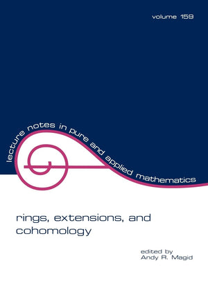 Rings, Extensions, And Cohomology (Lecture Notes In Pure And Applied Mathematics),Used