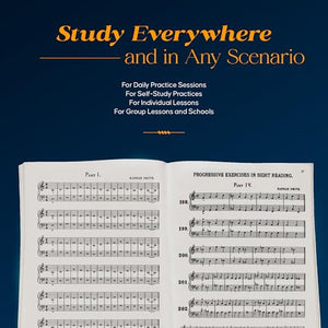 Progressive Sight Reading Exercises: Piano Technique  Sight Reading Piano to Study and Improve  Guidebook That Helps You Devel,New