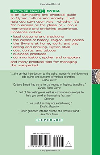 Syria  Culture Smart!: The Essential Guide to Customs & Culture,Used