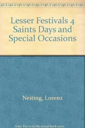 Lesser Festivals 4 Saints Days and Special Occasions,Used
