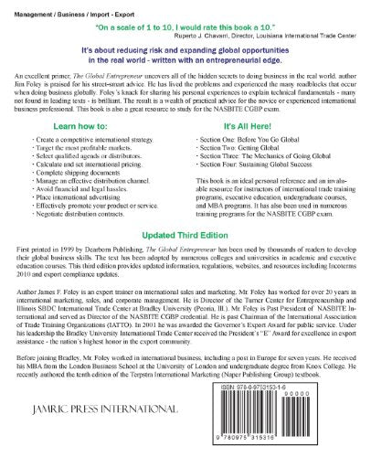 The Global Entrepreneur: Taking Your Business International,Used