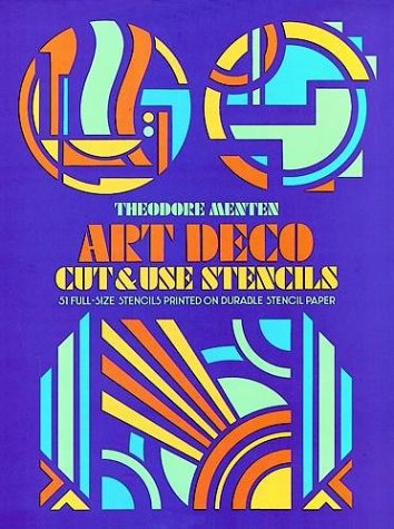 Art Deco Cut & Use Stencils,Used