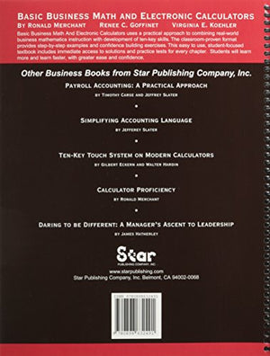 Basic Business Math And Electronic Calculators,Used