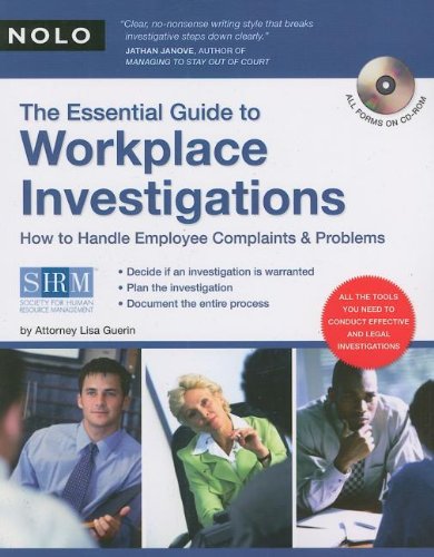 The Essential Guide to Workplace Investigations: How to Handle Employee Complaints & Problems,Used