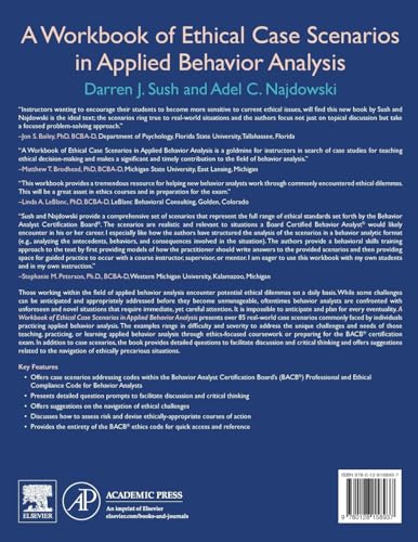 A Workbook Of Ethical Case Scenarios In Applied Behavior Analysis,Used
