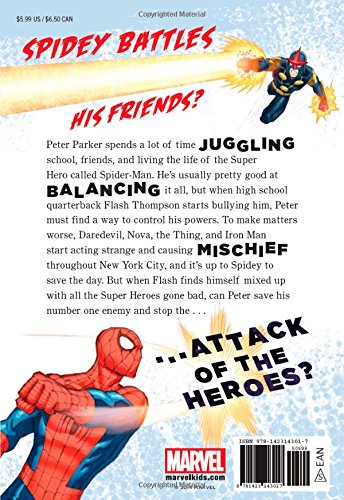 SpiderMan: Attack of the Heroes (A Mighty Marvel Chapter Book, 1),Used