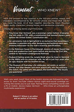 Vermont . . . Who Knew?: Quirky Characters, Unsung Heroes, Wholesome, Offbeat Stuff,Used