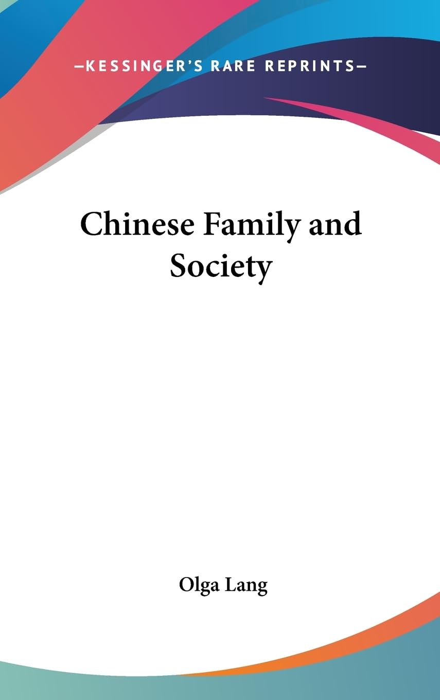 Chinese Family And Society,New