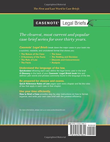 Casenotes Legal Briefs: Business Organizations Keyed to Klein, Ramseyer & Bainbridge, Eighth Edition,Used