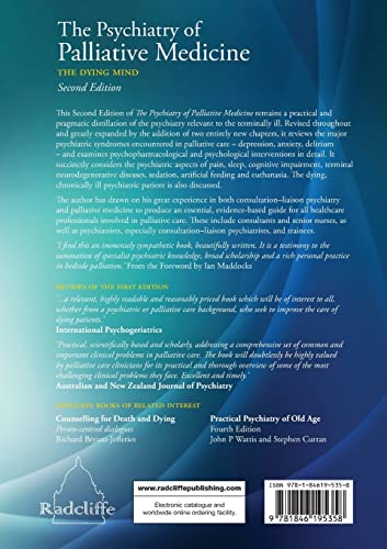 The Psychiatry of Palliative Medicine: The Dying Mind,Used