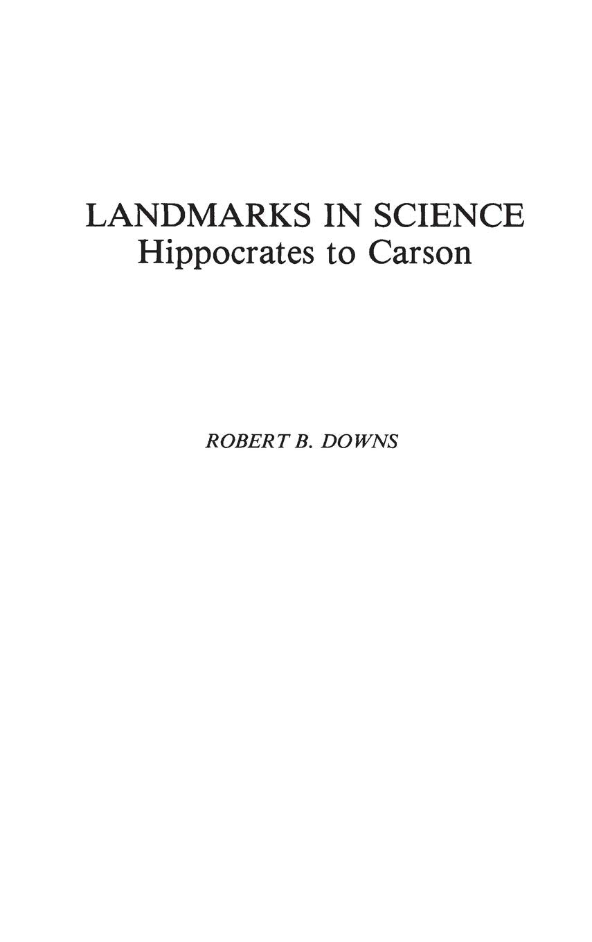 Landmarks In Science,Used
