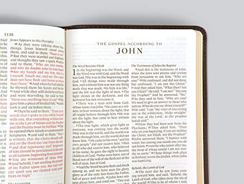 ESV Large Print Compact Bible (TruTone, Brown/Cordovan, Portfolio Design),Used