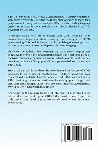HTML: Beginners Guide to HTML to Master Your Web Designing,Used