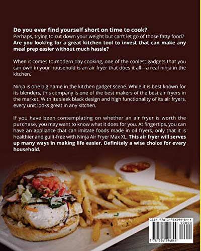 Ninja Air Fryer Max XL Cookbook 1000: Complete Guide of Ninja Air Fryer Cook Book for Beginners and Pros Used to Fry, Roast, Bro,Used