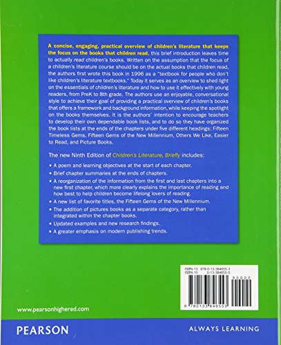 Children'S Literature, Briefly (6Th Edition),Used