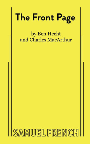 The Front Page: A Play in Three Acts,Used