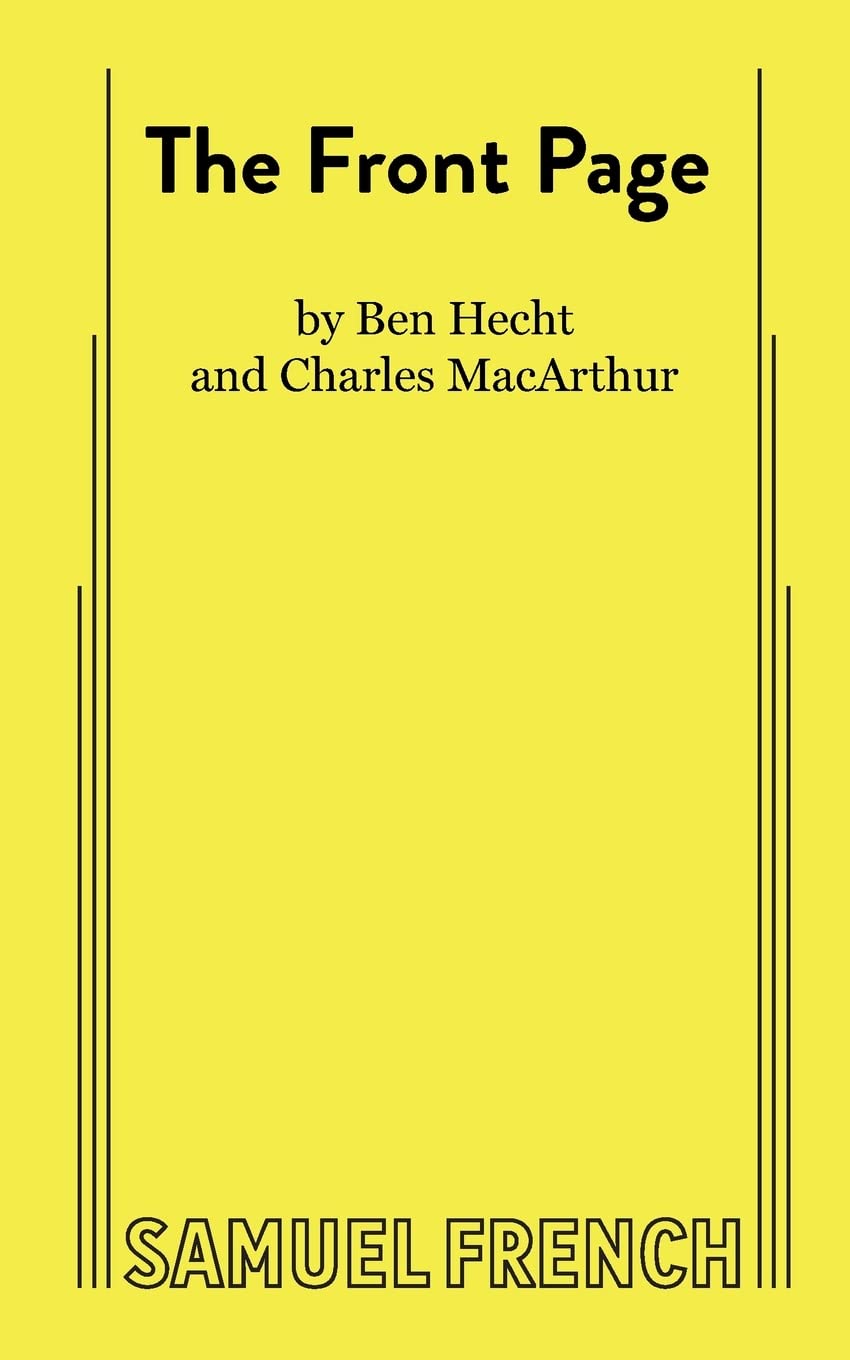 The Front Page: A Play in Three Acts,Used