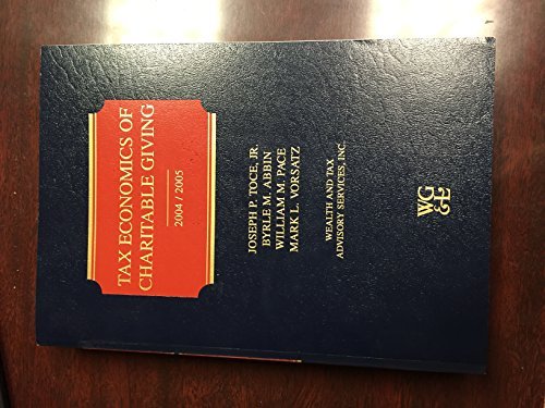 Wg&L Tax Economics of Charitable Giving,Used