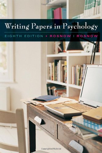 Writing Papers in Psychology,Used