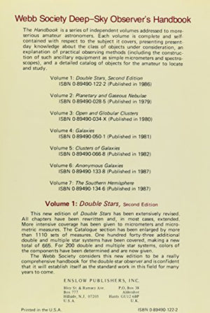 Webb Society DeepSky Observer's Handbook: Double Stars,Used