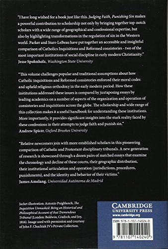 Judging Faith, Punishing Sin: Inquisitions and Consistories in the Early Modern World,Used