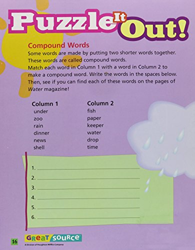 Great Source Summer Success Reading: Theme Magazine Grade 2 Magazine 1,Used