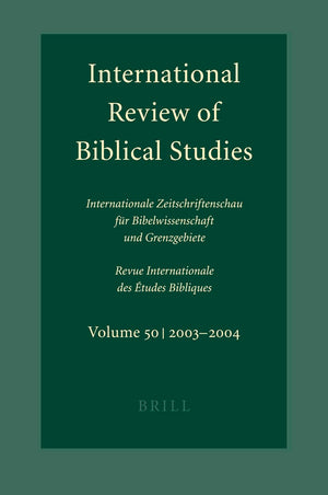 International Review of Biblical Studies, Volume 50 (20032004),Used