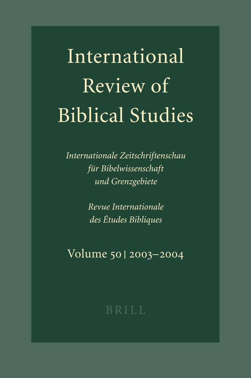 International Review of Biblical Studies, Volume 50 (20032004),Used