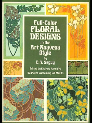 FullColor Floral Designs in the Art Nouveau Style,Used